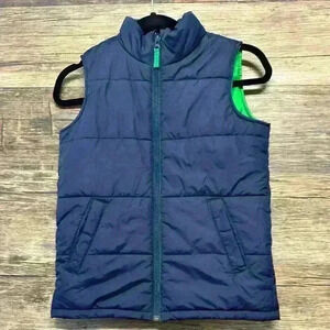Lands' End Kids Navy Puffer Vest